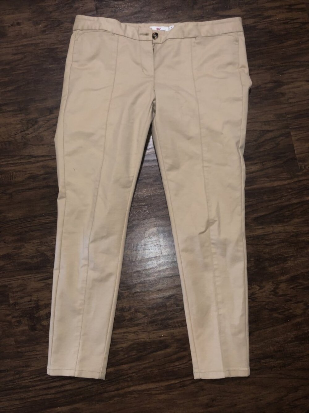 Women's Vineyard Vines 2P0197 Khaki Ankle Pants Sz 8